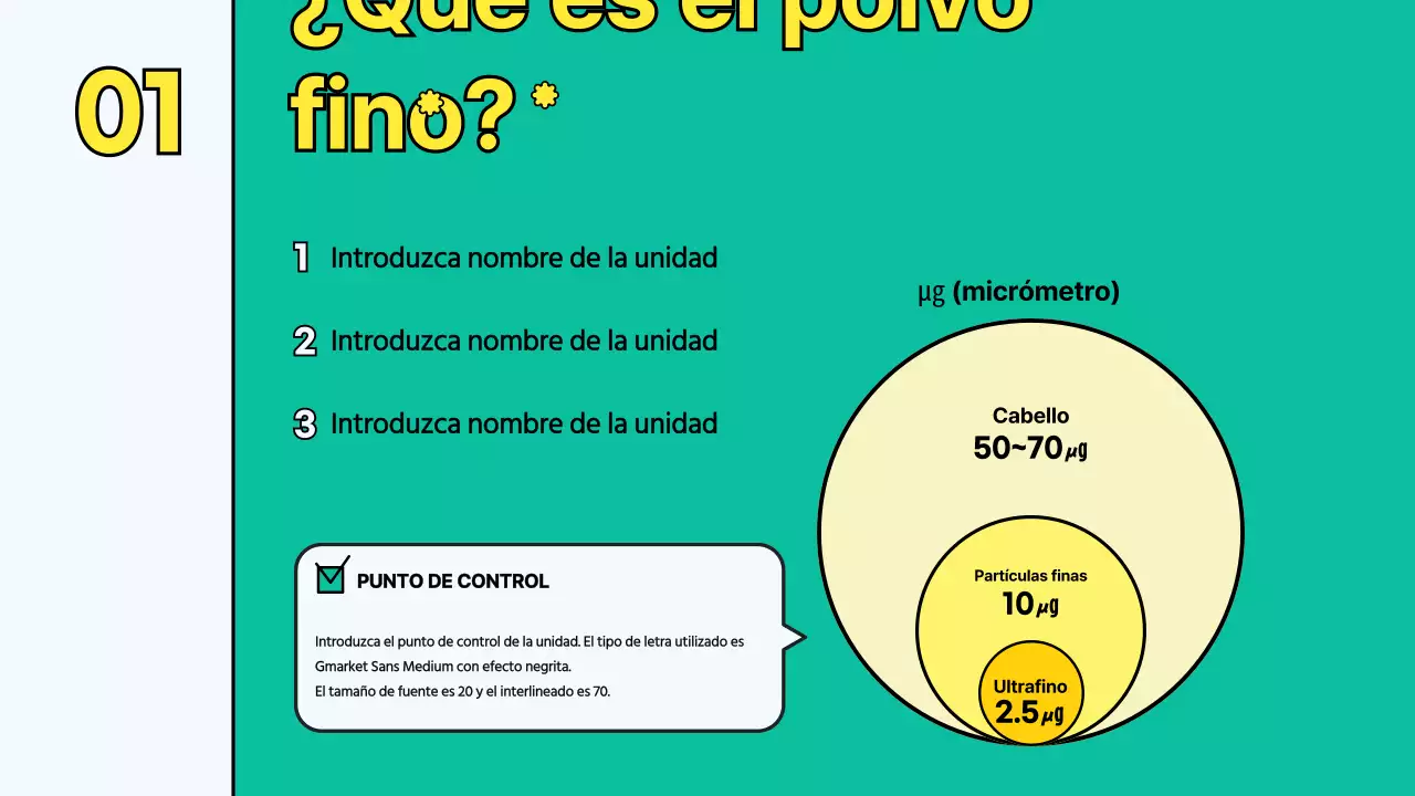 Plantilla de partículas medioambientales