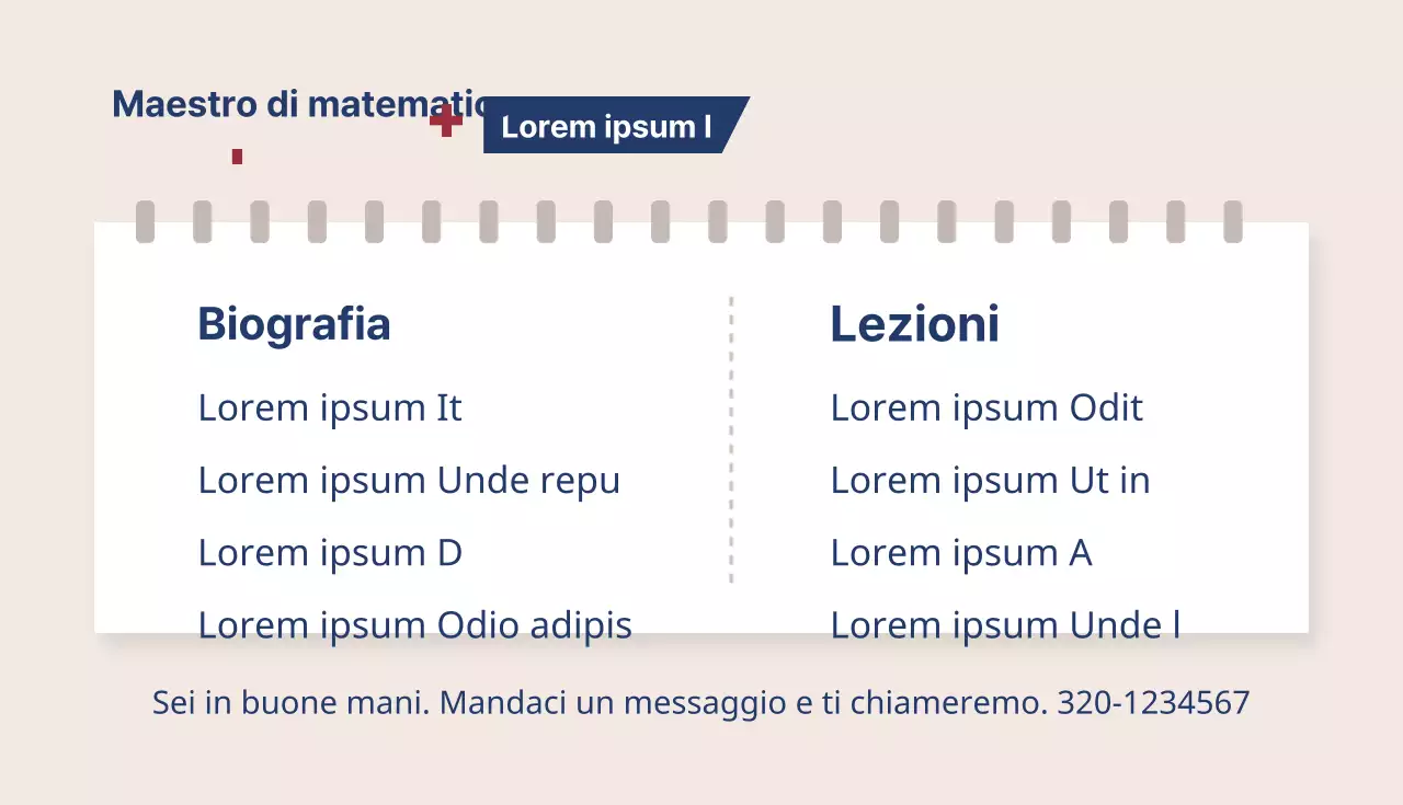 Biglietto da visita per interior designer nei toni del beige