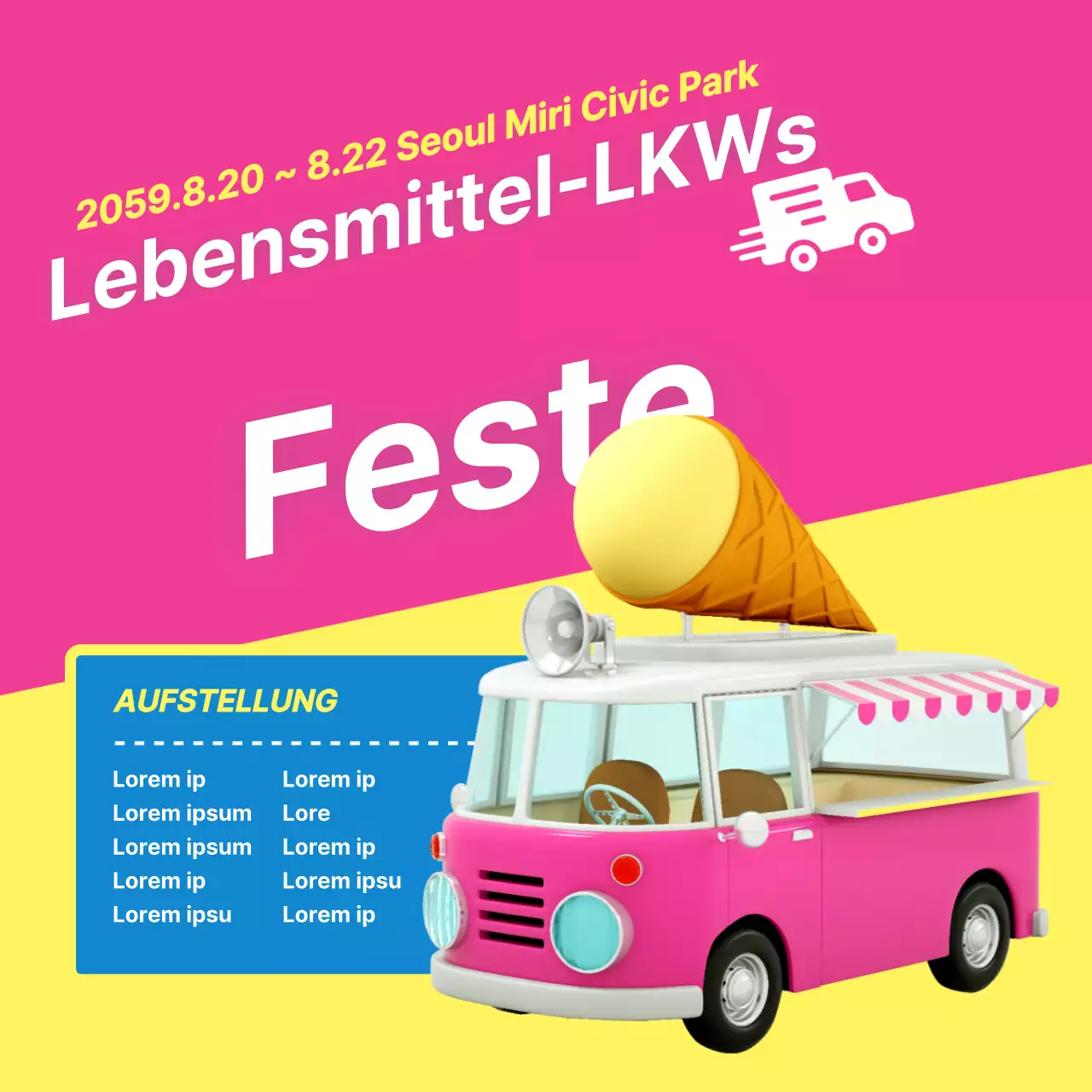 Lebensmittel-LKWs