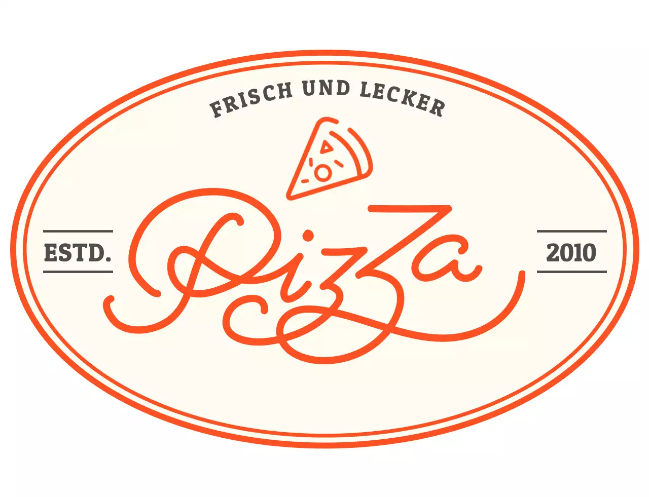 Rotes Pizzeria-Logo Restaurant-T-Shirt