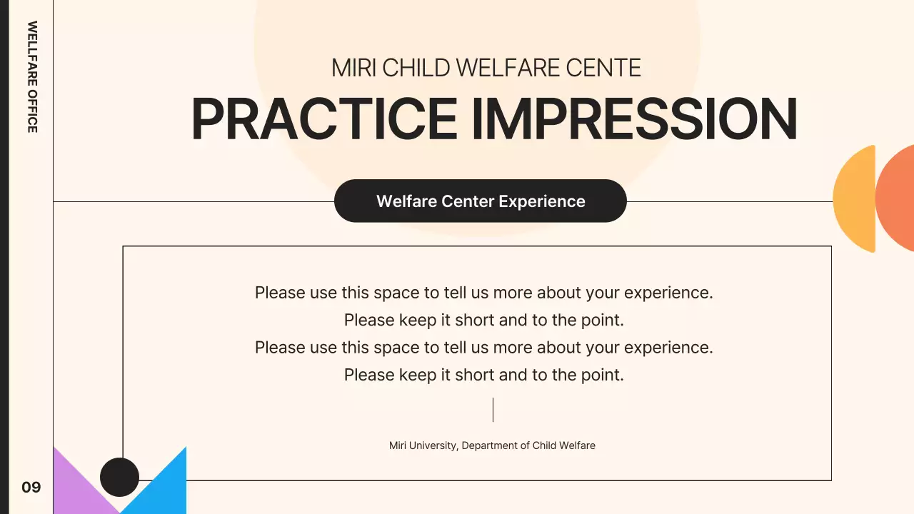 베이지 모던 복지 보고서 문서 프레젠테이션