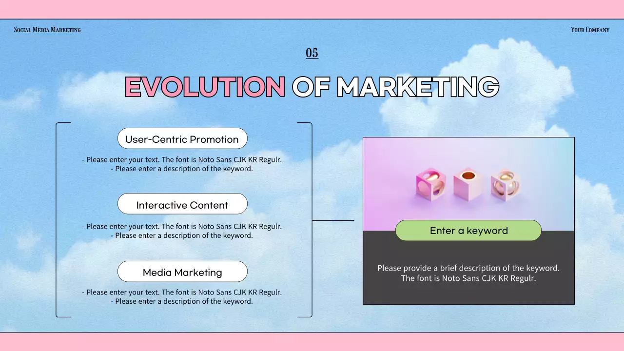 Pink Trendy Marketing Guide Presentation