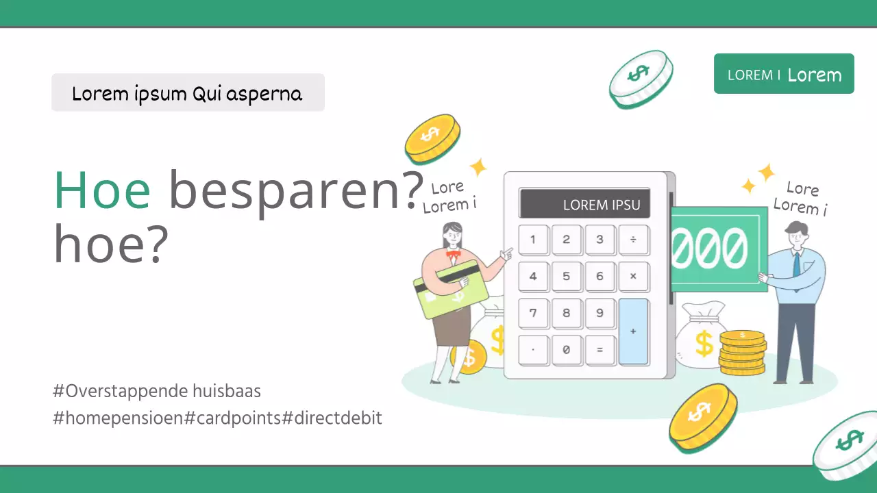 Hoe je kunt besparen op onroerendgoedbelasting met een eenvoudige groene illustratie YouTube-thumbnail