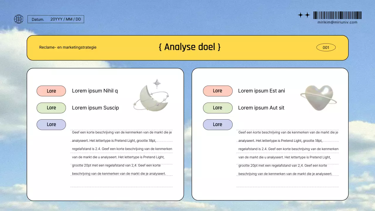 Sky achtergrond kitscherige reclame marketing strategie verslag