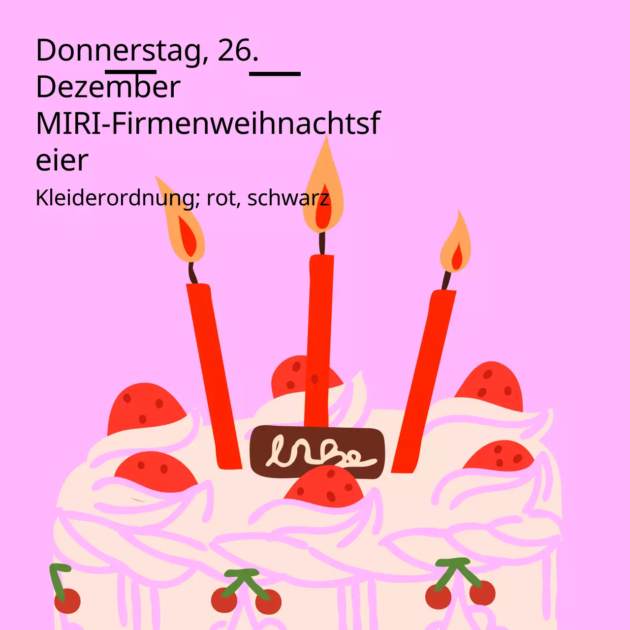 Ein Beitrag über eine kitschige Silvesterparty in Pink und Rot