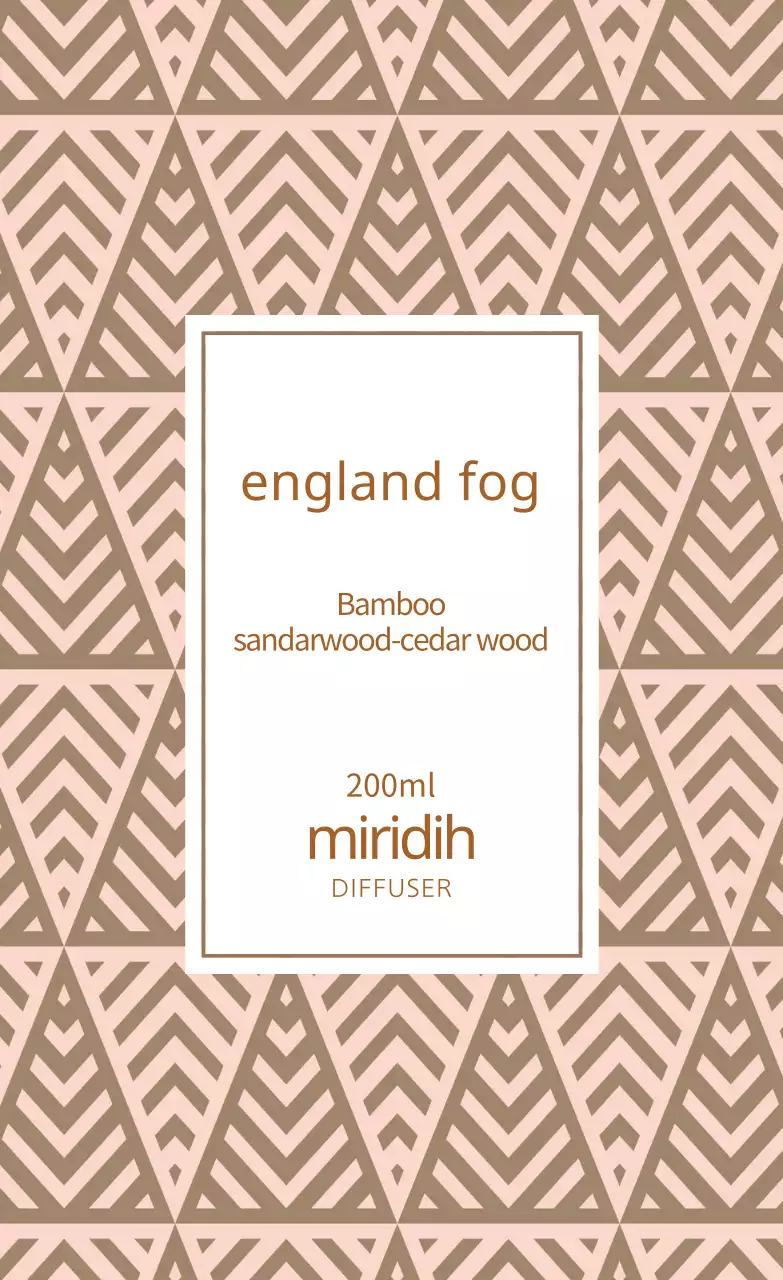 Nhãn khuếch tán hoa văn hình tam giác màu nâu hồng