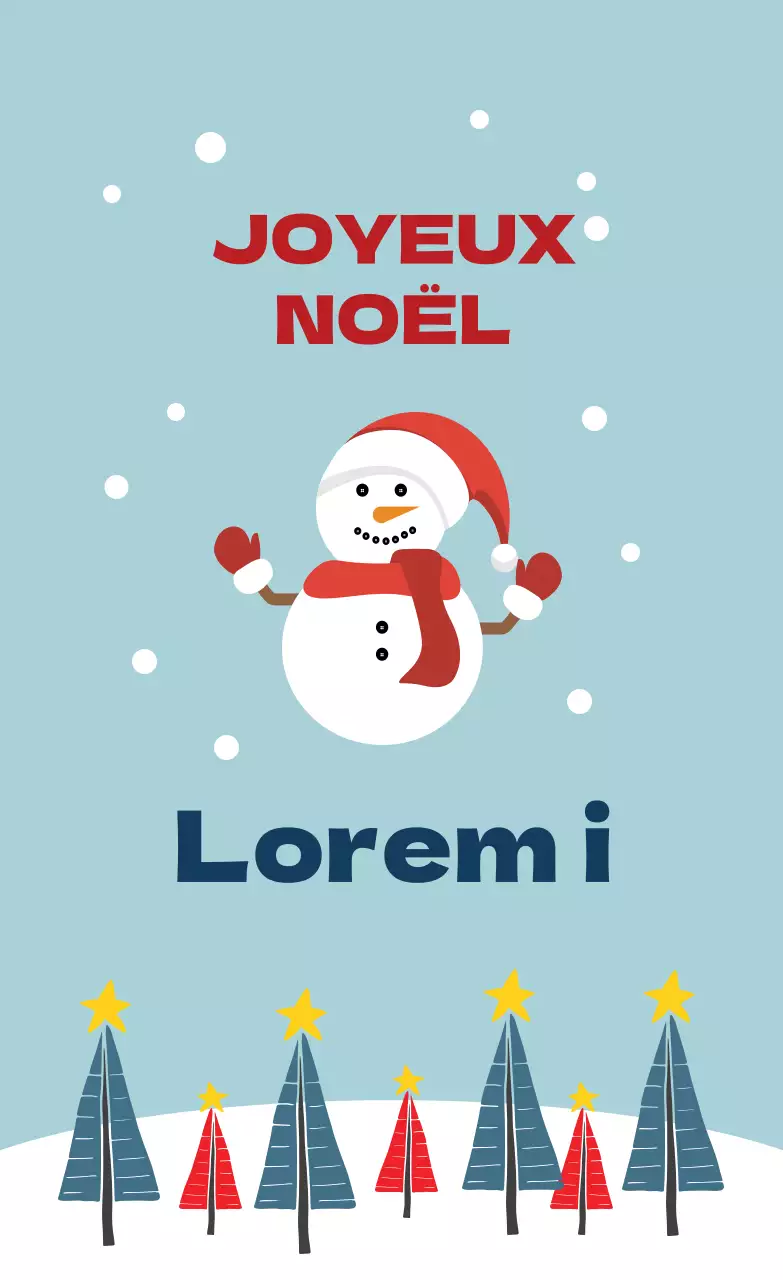 Étiquette de vœux de Noël illustrée par le ciel rouge