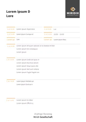 Eine einfache Vorlage für einen Vorschlag für ein internes SchulungsprogrammDokumentation