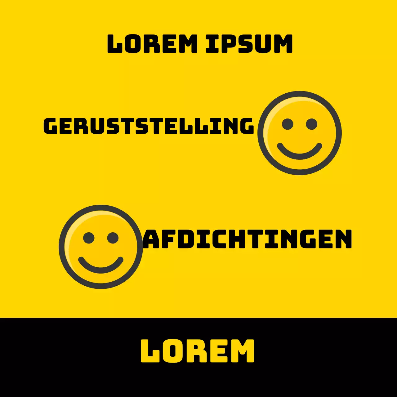 Veilige levering met gele markering