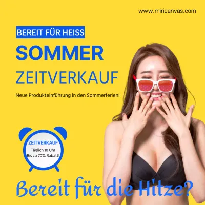 Yellow Summer Basketwork Neue Produkteinführung Event Timesale