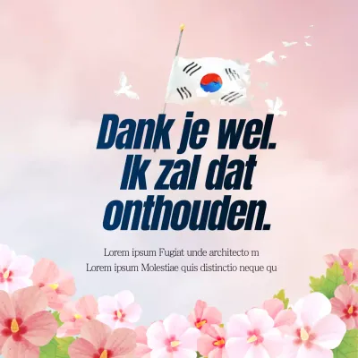 Roze kleurverloop Dodenherdenking