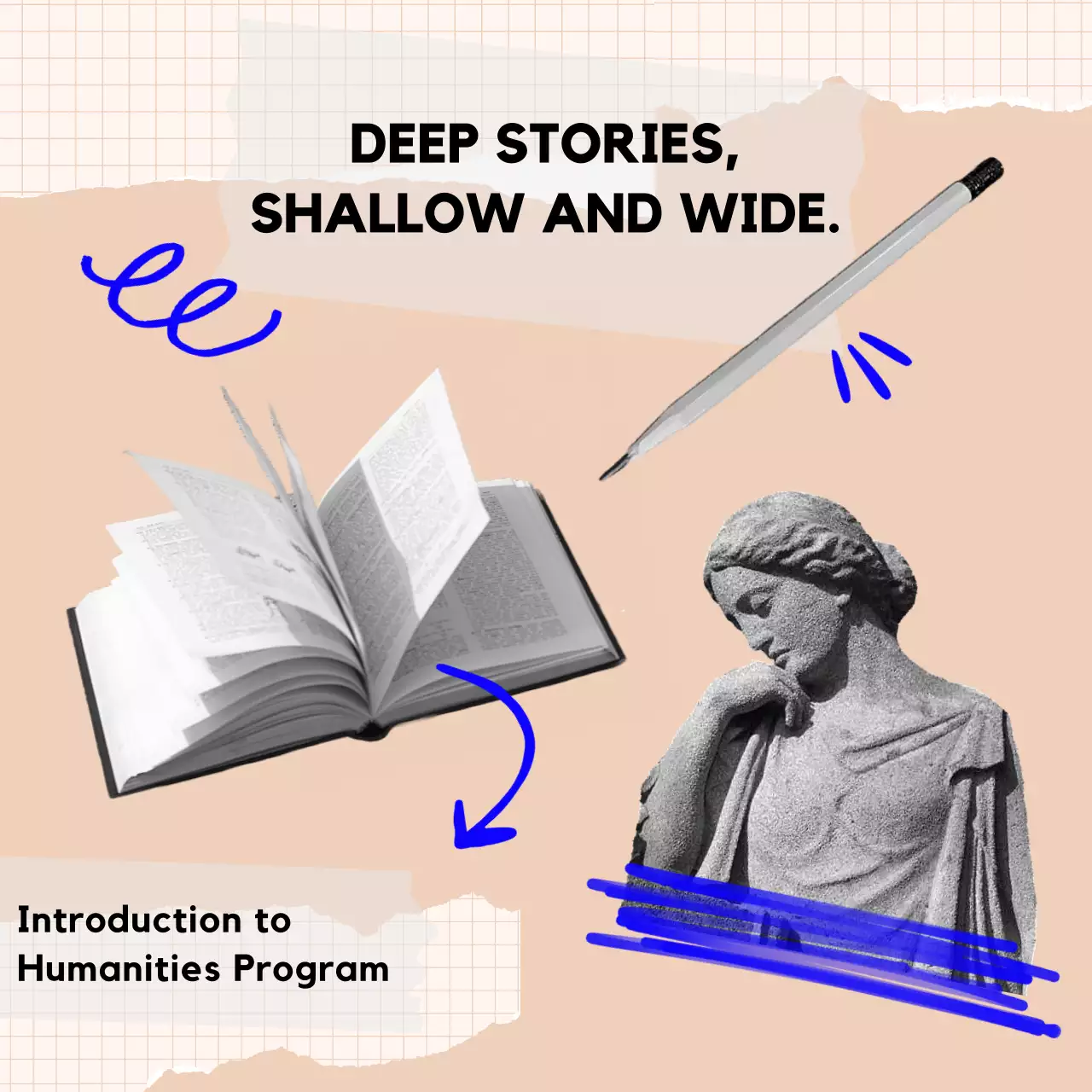 베이지 모던 휴머니티 코스 소셜 미디어 포스트