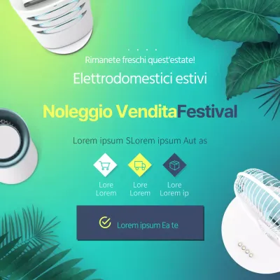 Sconti estivi sul noleggio di elettrodomestici