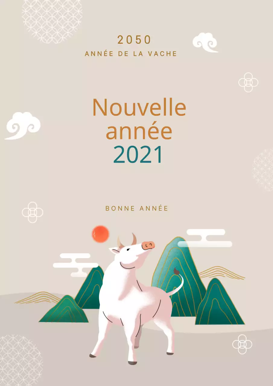 Événement cartes de vœux du Nouvel An