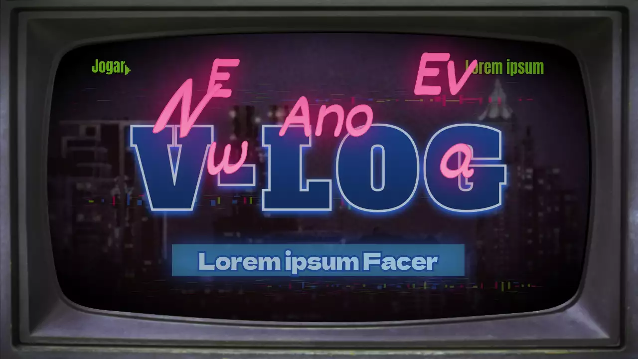 Vlog de Ano Novo com um tema retro