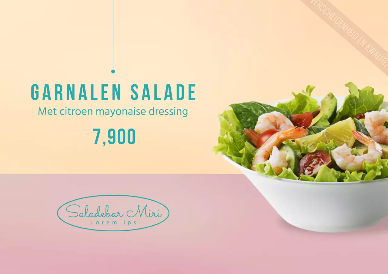 Roze Eenvoudige Salade Straat Poster
