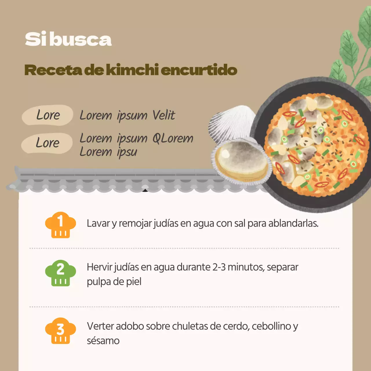 Un tema ordenado de recetas de kimchi
