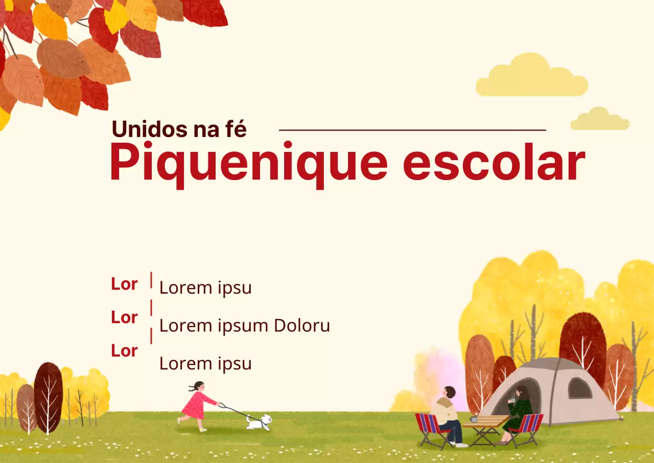 Piquenique de Outono_Pôster da garagem