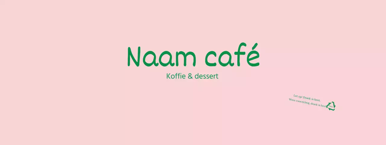 Roze Groen Nette Engelse letters