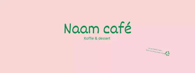 Roze Groen Nette Engelse letters