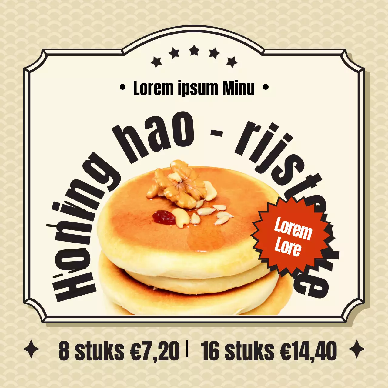 Beige retro-geïnspireerde hotpot winter traktaties