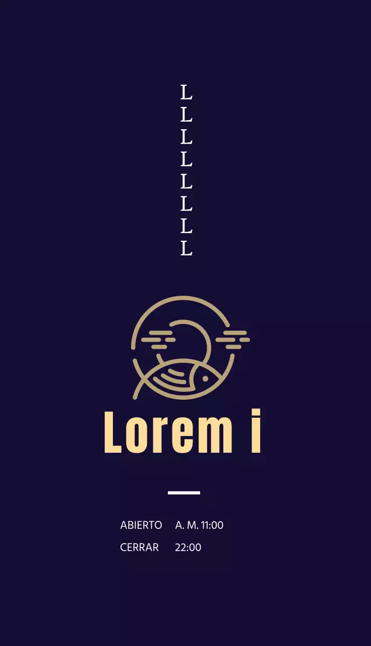 azul ilustración logotipo restaurante sencillo restaurante japonés