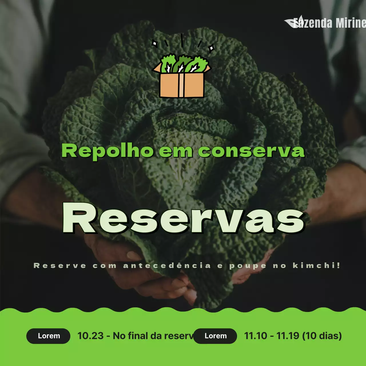 Como reservar a sua couve verde e bonita em conserva
