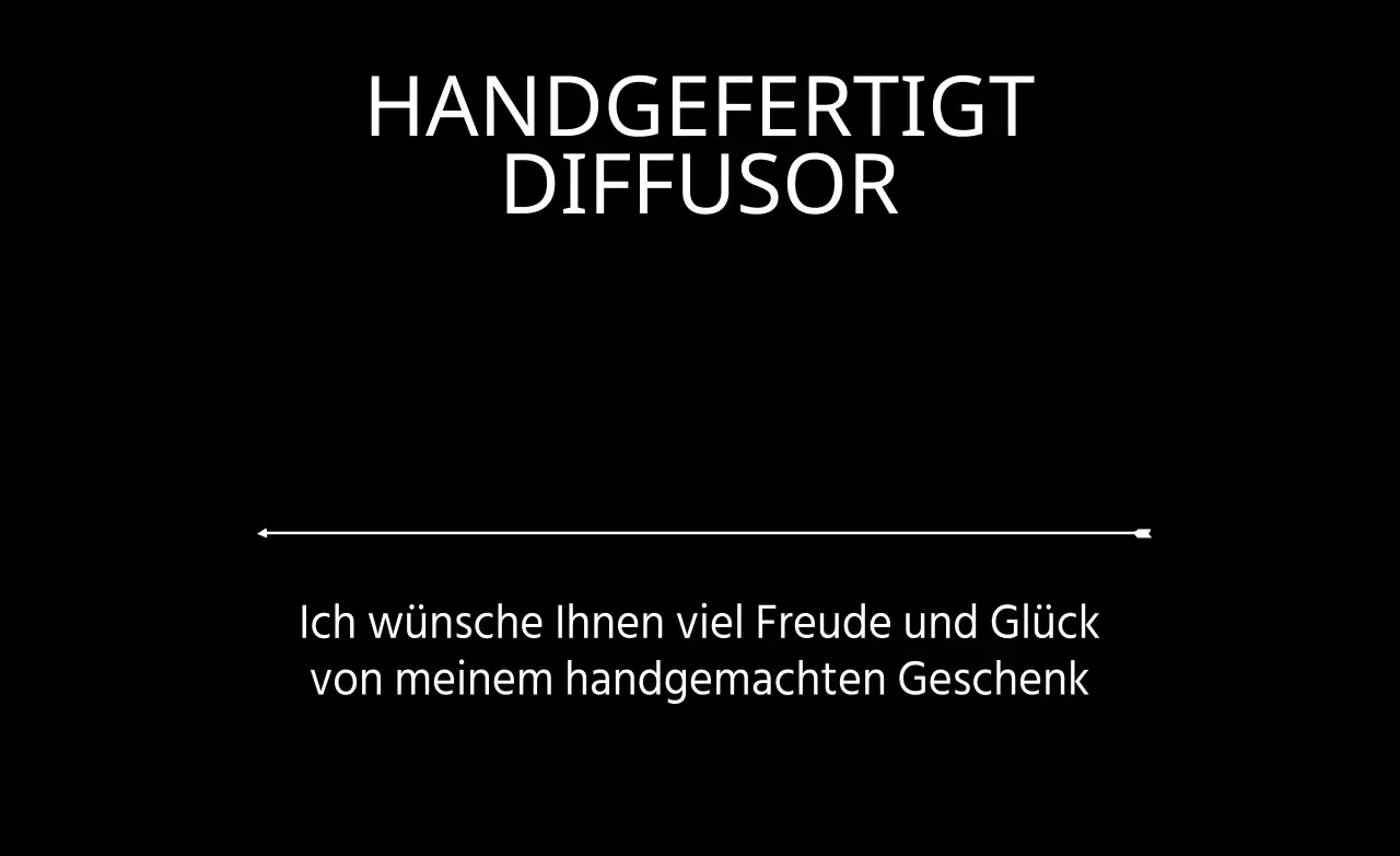 HANDGEFERTIGTER DIFFUSOR