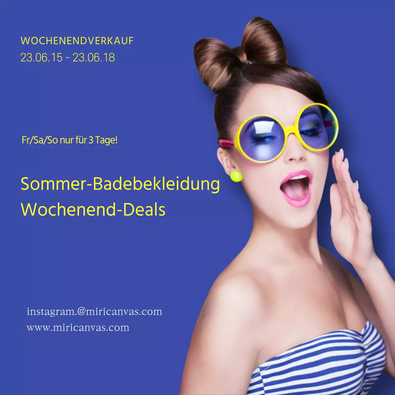 Blau Gelb Sommer Strandbekleidung Weekend Sale Weekend Sale