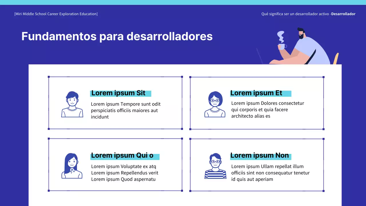 Formación para la exploración de carreras profesionales
