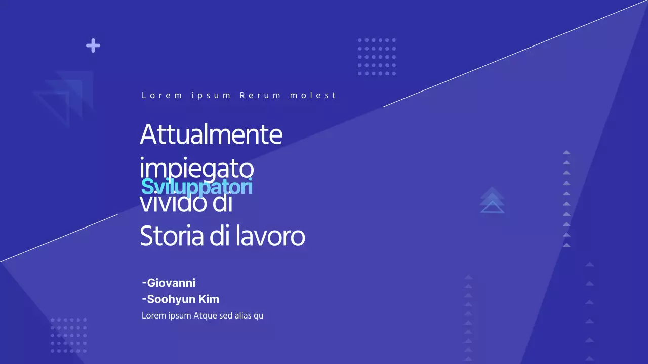 Formazione per l'esplorazione delle carriere degli sviluppatori di colore blu