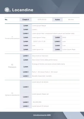 Proposta di teatro musicale in grigio