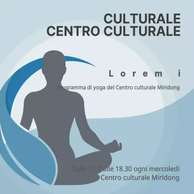 Promuovere il programma di yoga