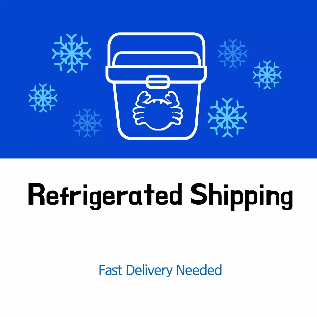 Pengiriman makanan laut yang didinginkan