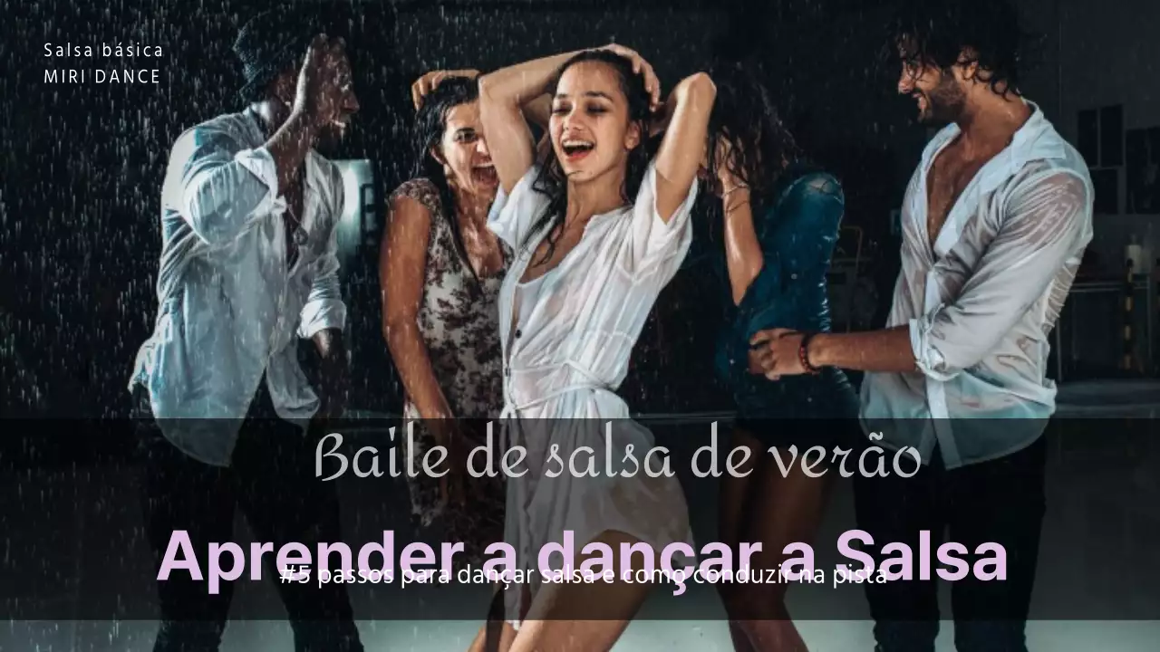 Aprenda a dançar Salsa verão Glamour Clube de dança de passos básicos