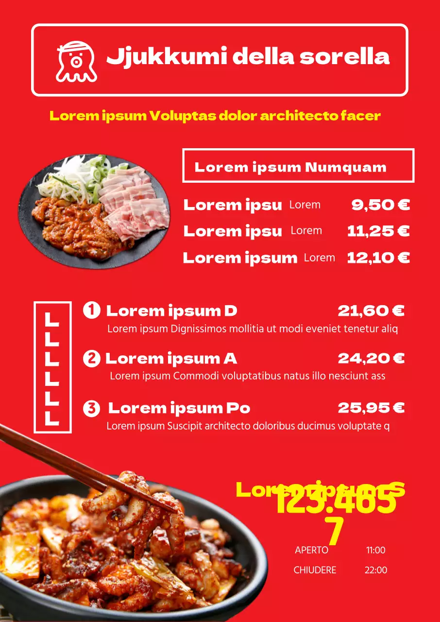 Foto con logo rossoMenu di assaggio in evidenza
