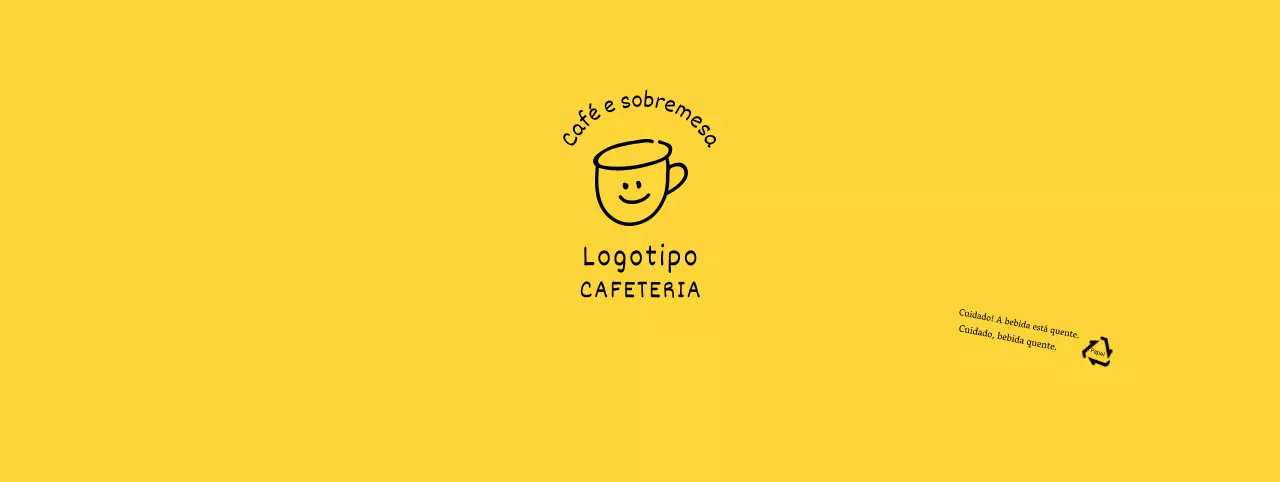 Ilustração branca amarela desenhada à mão