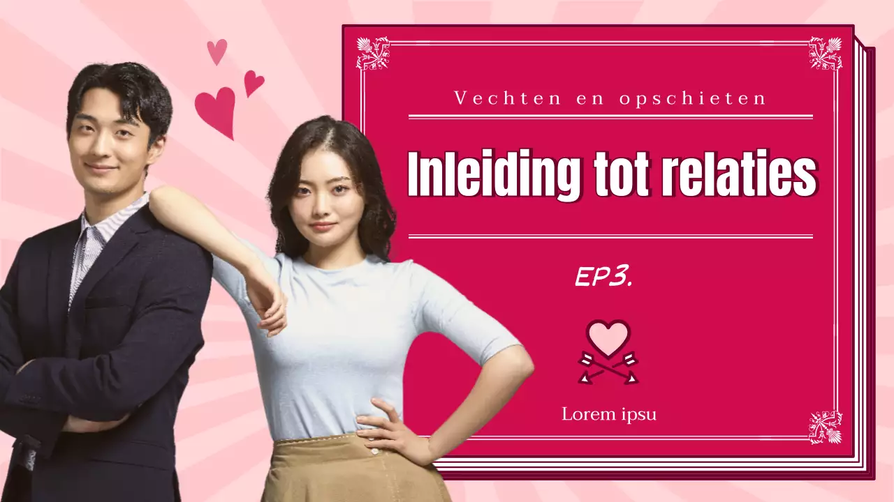 Roze boekomslagillustratie en foto van echtpaar benadrukt Inleiding tot Romantische Studies