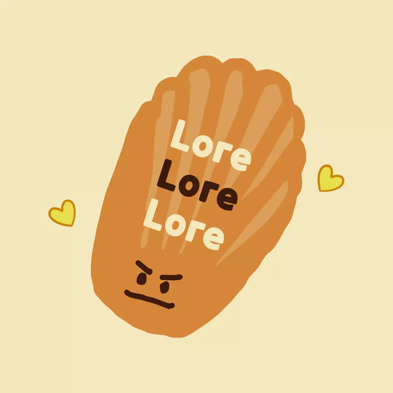 L'illustration mignonne de Madeleine de Brown