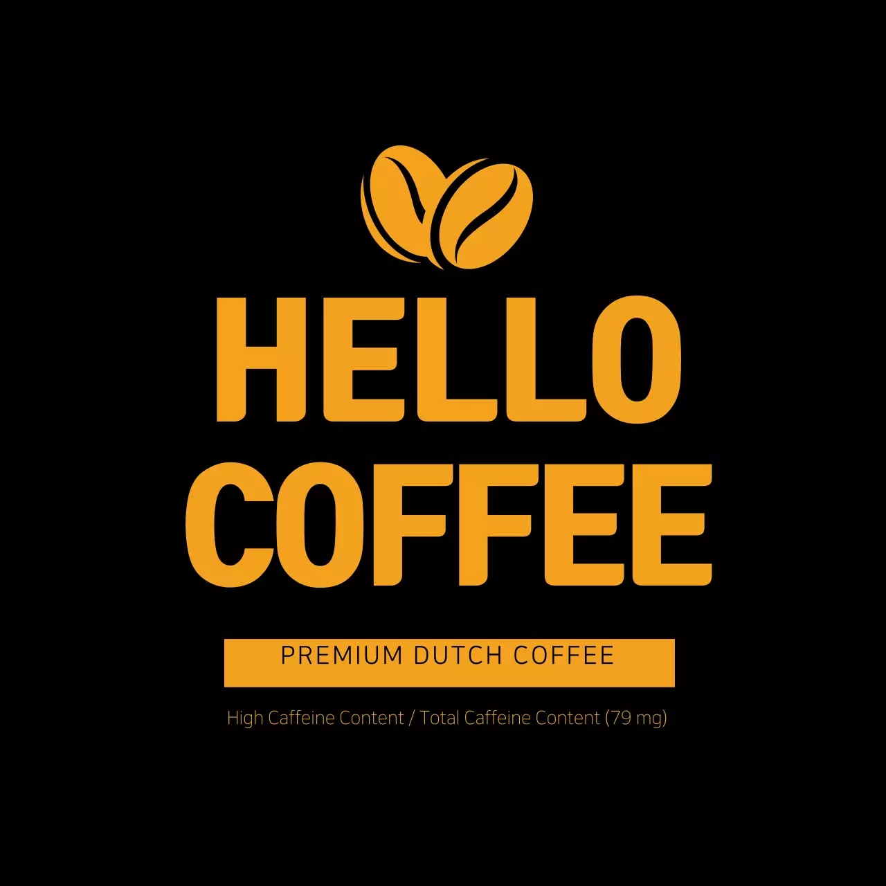 Dutch Coffee Label Stickers