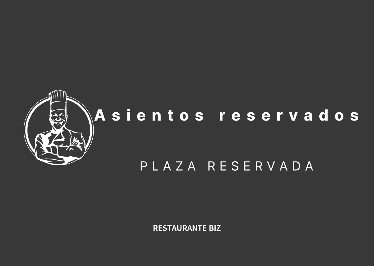 Reservas de restaurantes en blanco y negro y con líneas limpias