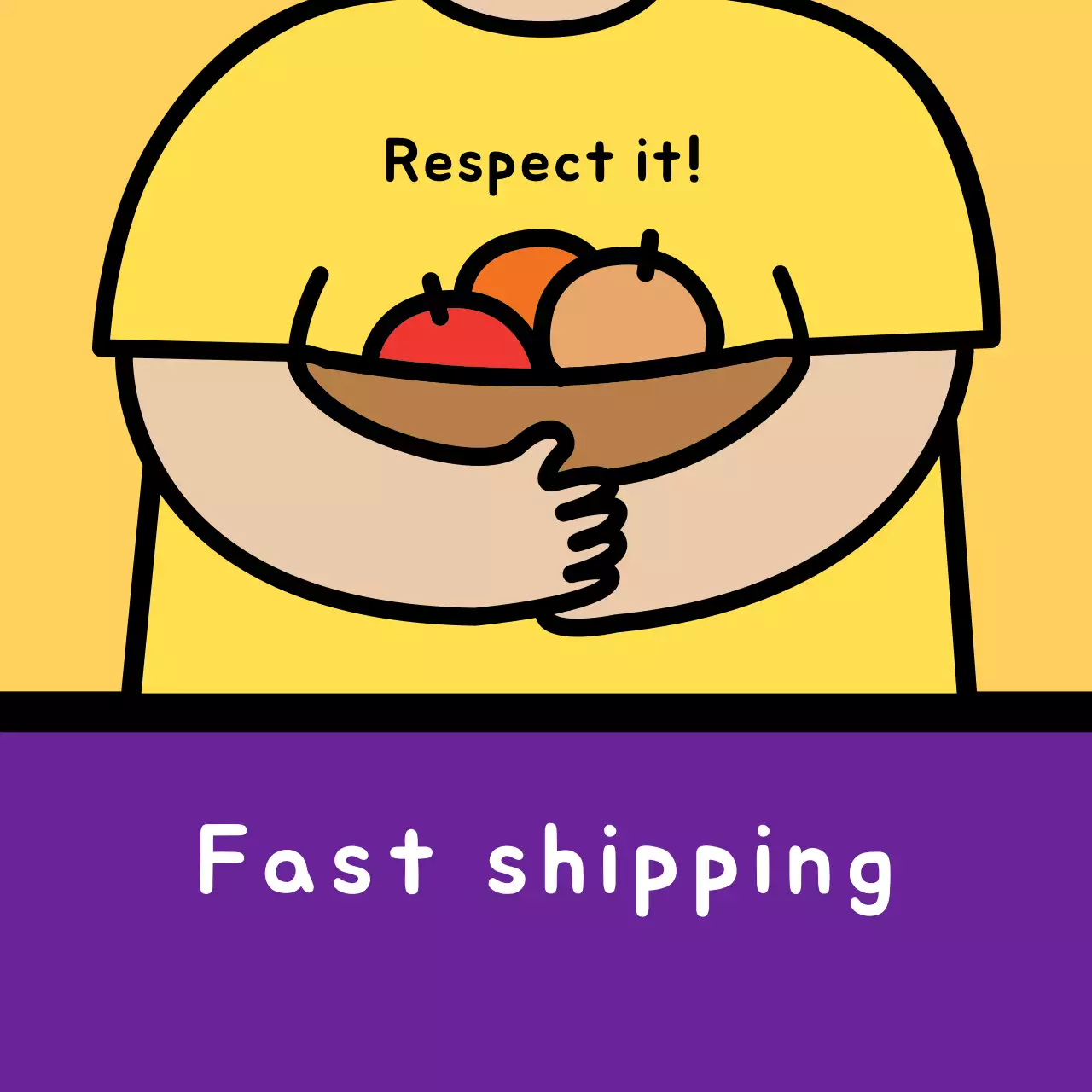 Pengiriman stiker persegi