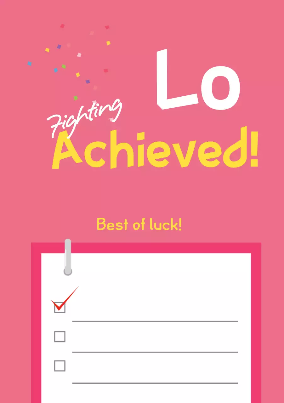 Mục tiêu minh họa đơn giản màu hồng đã đạt được 