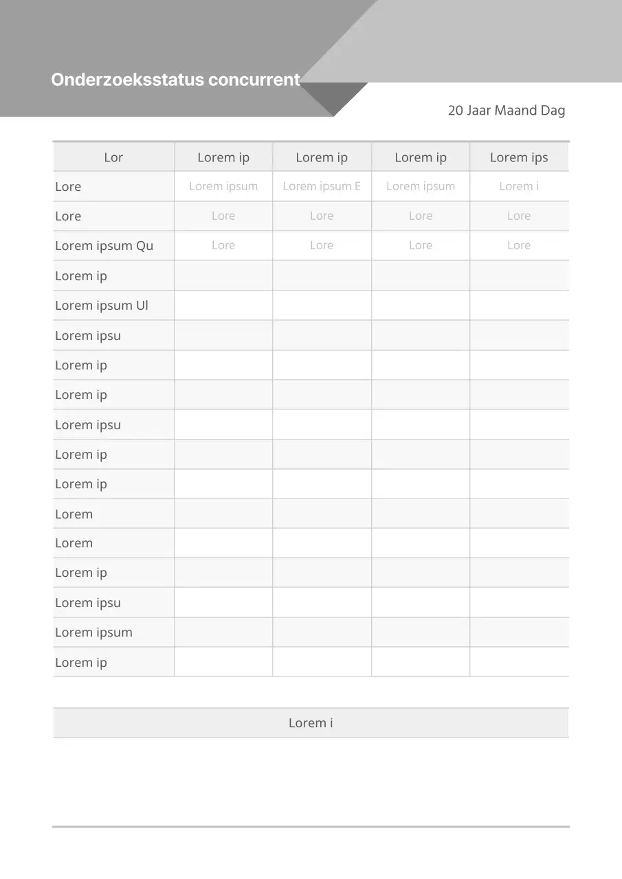 Concurrentieonderzoek in zakelijk artikel Greytone Restaurant