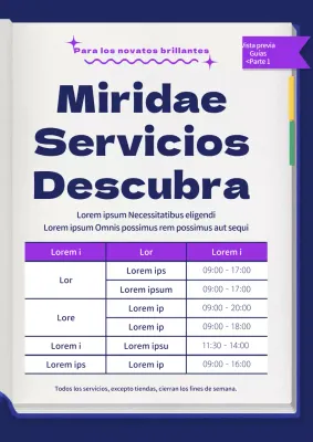 Anuncios sencillos de color morado y azul marino en las instalaciones del campus