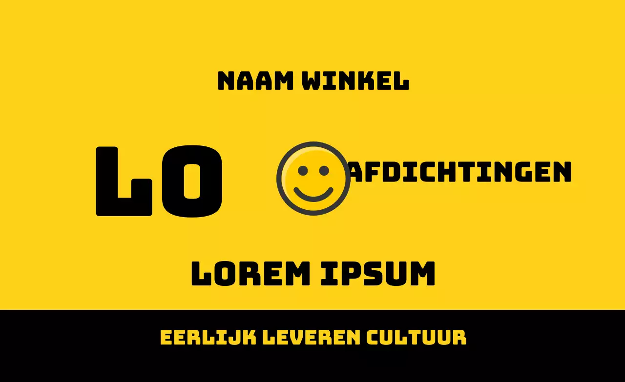 Veilige levering met gele markering