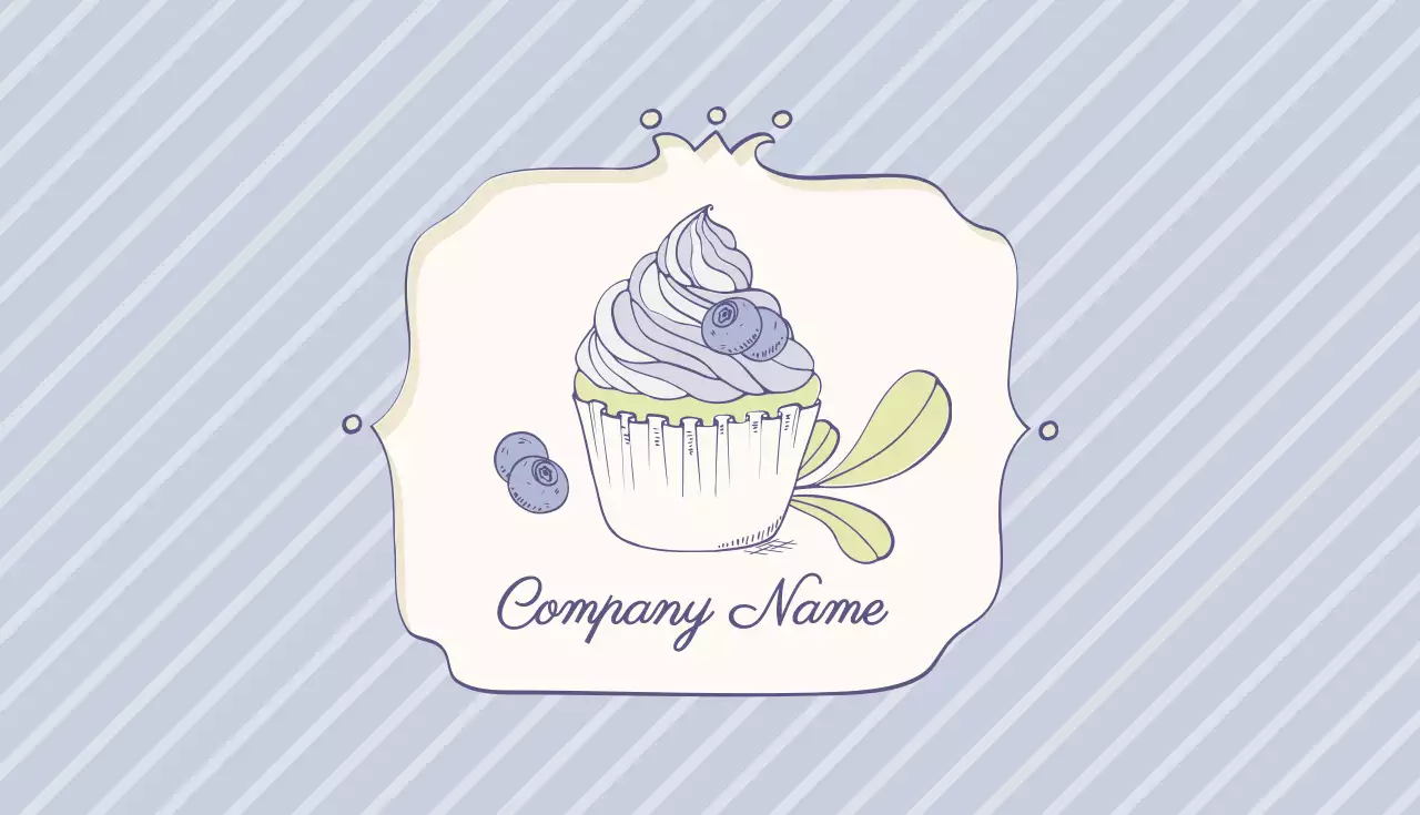 青 シンプル ビジネス 名刺