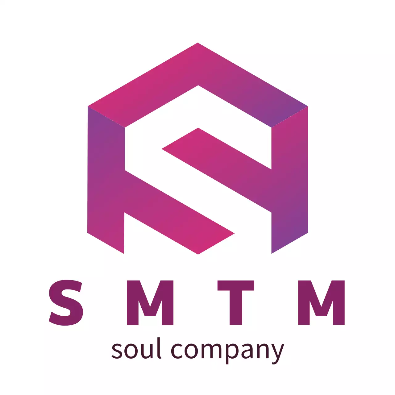 ピンク モダン デザイン ロゴ