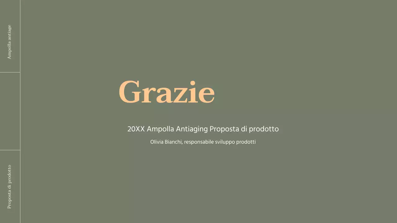 Brief sui prodotti cosmetici con accenti arancioni