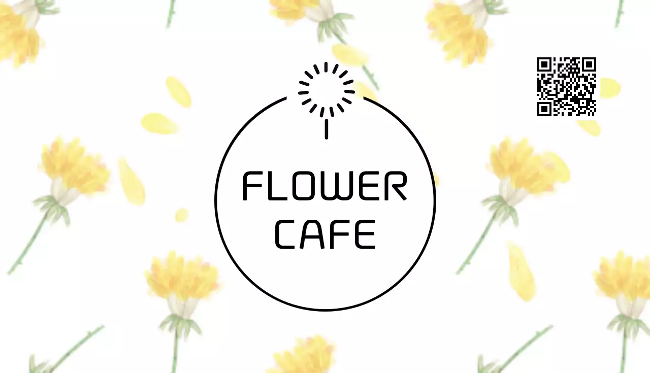 白 シンプル カフェ カード 名刺